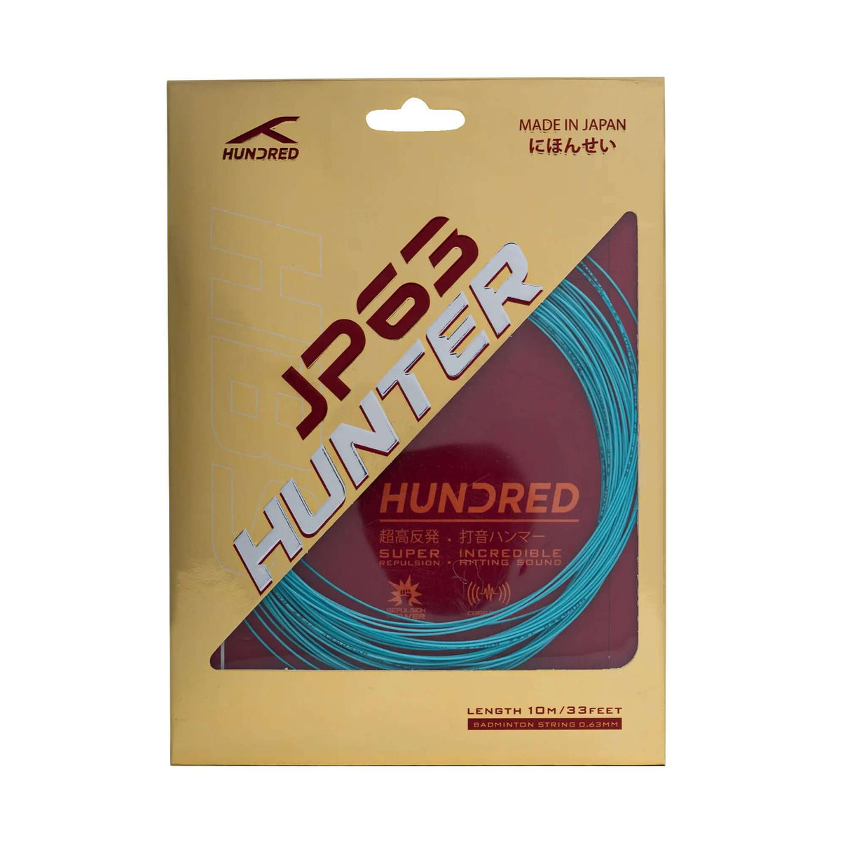 Hundred JP63 Hunter 10m - 0.65 mm Badminton Saite