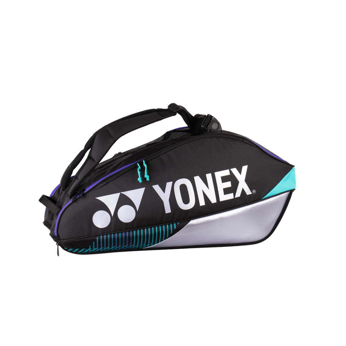 YONEX Pro Schlägertasche (6 PCS) - Schwarz/Silber - Bash Badminton-Shop