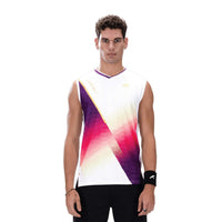 Hundred Badminton Ärmelloses T-Shirt - Weiß/Violett